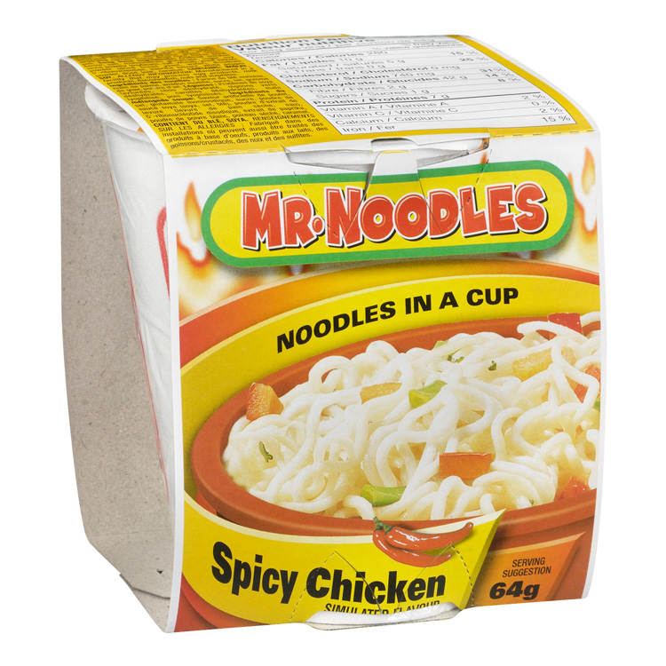 mr noodles nutrition