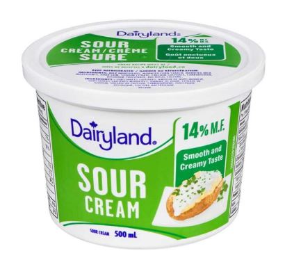 Dairyland Sour Cream 14%mf 500mL - Whistler Grocery Service & Delivery