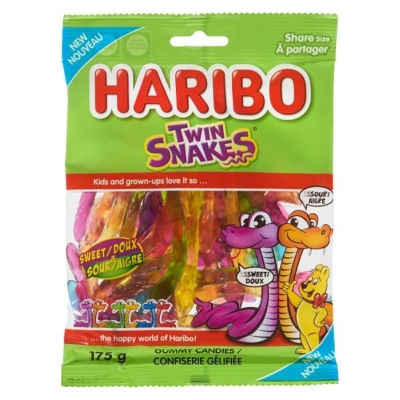 Haribo Twin Snakes Gummy Candies 175g | Whistler Grocery Service & Delivery