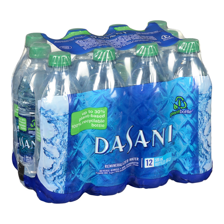 DASANI Purified Water Bottles Enhanced With Minerals, 12 Fl Oz, Pack ...