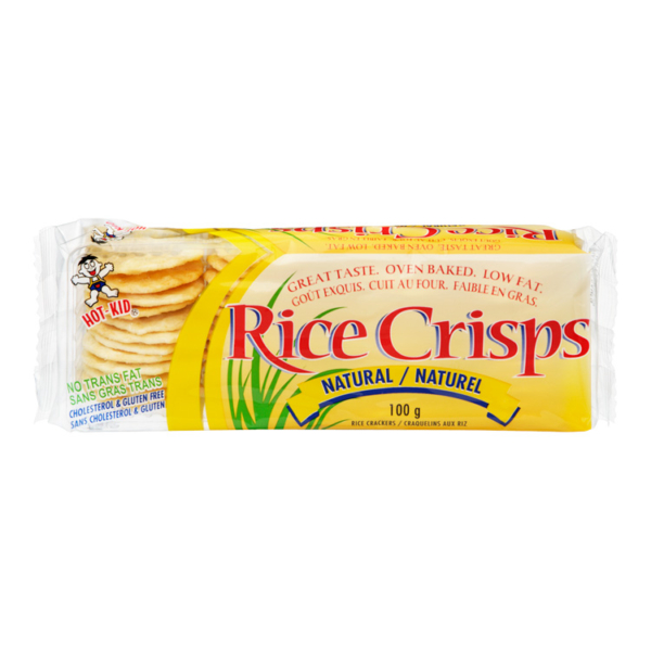 Hot Kid Rice Cracker Crisps Baked Natural 100g | Whistler Grocery ...