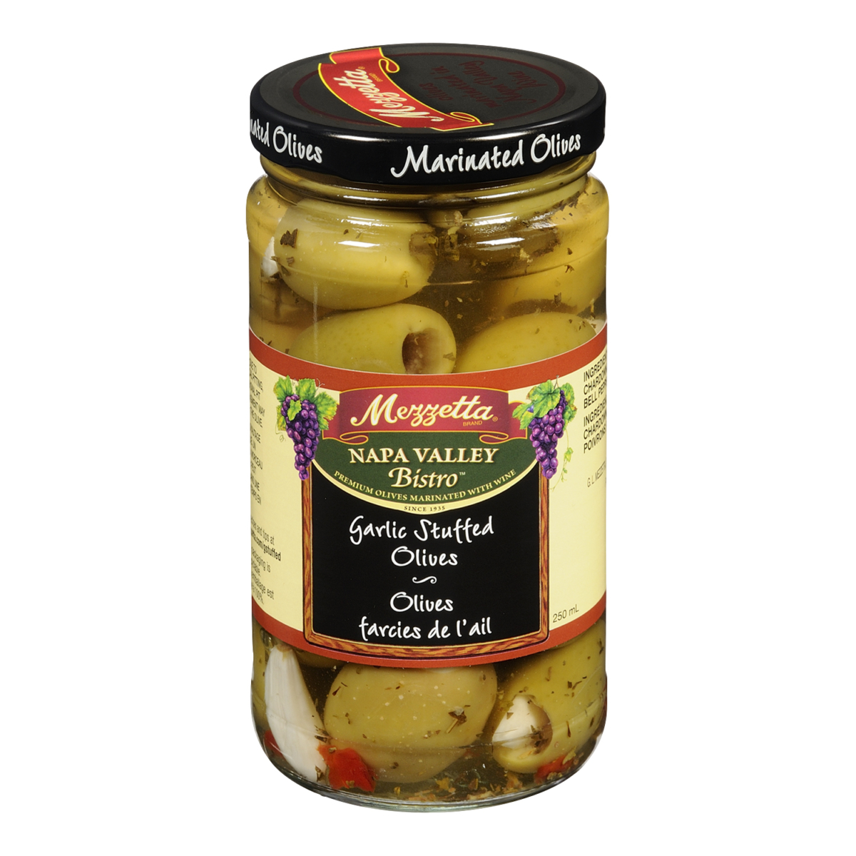 Mezzetta Napa Valley Bistro - Garlic Stuffed Olives 250ml 