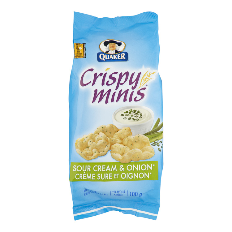 Quaker Crispy Minis Rice Cake Chips Sour Cream & Onion Whistler Grocery Service & Delivery