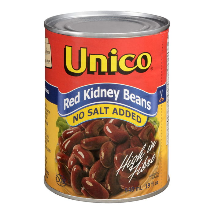 Unico Red Kidney Beans - No Salt Added - 540ml