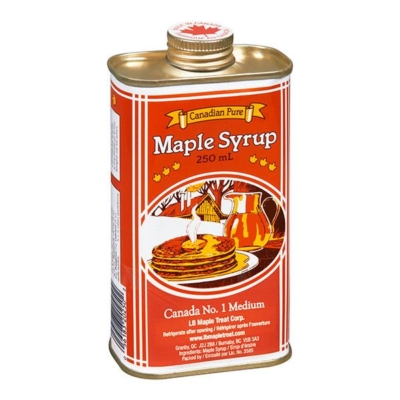 L.B. Maple Treat Maple Syrup Tin - Canada No. 1 Medium 250ml | Whistler ...