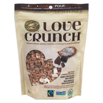 love crunch granola dark chocolate macaroon
