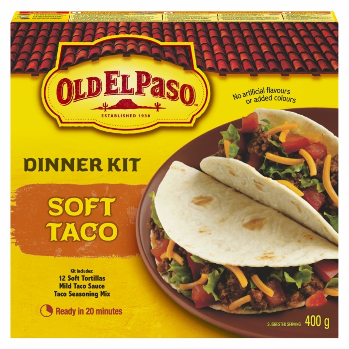 Old El Paso Soft Taco Dinner Kit 400 g