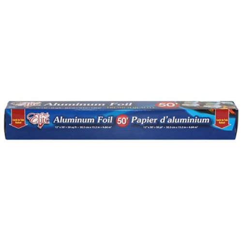Chef Elite Aluminum Foil Roll - 12" x 50' 50ft