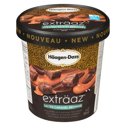 Haagen-Dazs Extraaz Ice Cream - Salted Caramel Brownie 500ml