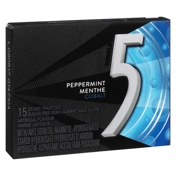 Wrigley's 5 Sugar-Free Gum - Peppermint Cobalt 15s | Whistler Grocery ...